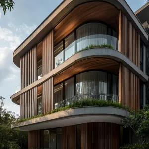 Curvy Haven Among Greenery