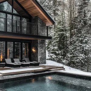 Winter Wonderland Chalet With a Luxurious Pool