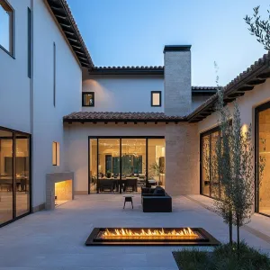 Outdoor Kitchen and Fireplace