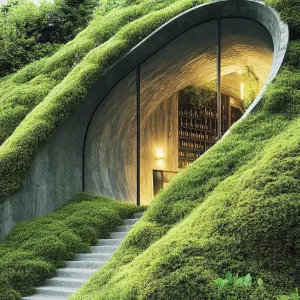 Underground Wine Cellar Built Into the Hill