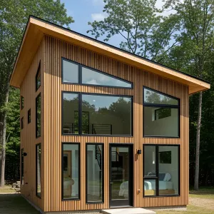 Vertical Retreat: A Tiny Timber Haven