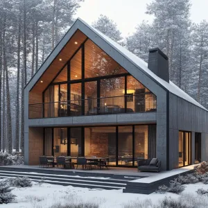 Gable House Wonder: Frosty Facade