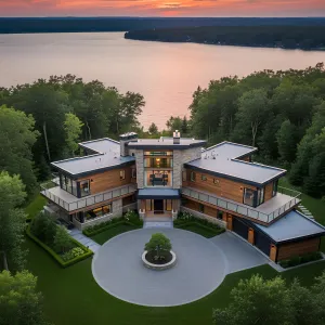 Architectural Marvel by Tranquil Waters