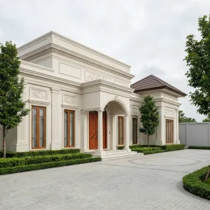 Elegant Portico Manor Bungalow