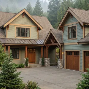 Woodland Craftsman Home With Breezeway