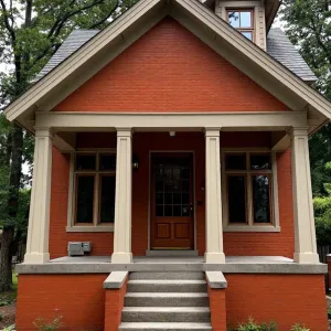 Preview of Cozy Carrot Cottage with Porch Pillars