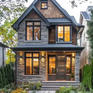 Fairytale Facade with Gleaming Windows