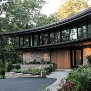 Curvaceous Charm Among Leafy Shadows