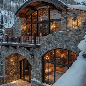 Arched Hearth in the Highlands