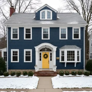 Admiral Shingle Colonial With Lemon Door