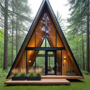 Whimsical Roofed Haven Nestled in Nature