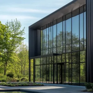 Glass Fortress in Leafy Splendor