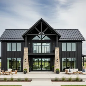 Modern Ebony Barn Dwelling
