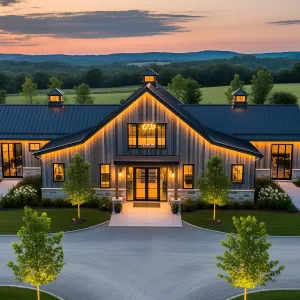 Sunset Symphony: LED Lights and Modern Charm