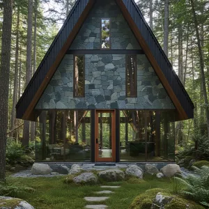 Stone and Glass Symphony: The A-Frame Sonata