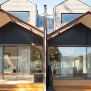Twin Timber Tango: A Gabled Groove