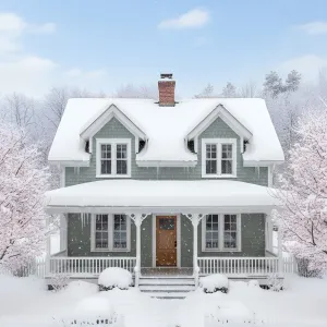 Mint-Green Dormer Hearth Cottage