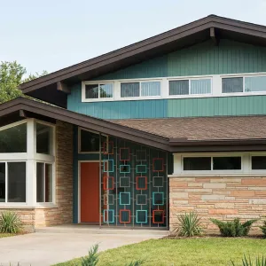 Atomic Aqua Entry With Framed Geometry