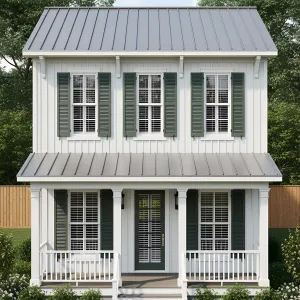 Dreamy Dwelling with Evergreen Accents