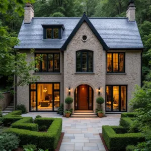 Stately Stone Cottage with Leafy Majesty