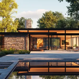 Mid Century Dreamscape by Sunlight