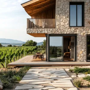 Mixed-materials: Stone Ground Floor, Timber Upper Floors