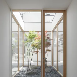 Transparent Tranquility: A Courtyard Escape