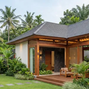 Timber Pavilion Garden Lounge Villa