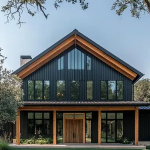 Chic Metal Retreat in the Woods