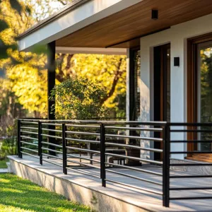 Sleek Horizontal Railings