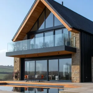 Gable Grandeur with a Reflective Twist
