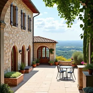 Sun-Dappled Stone Oasis