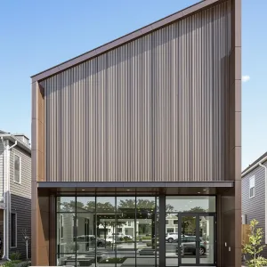 Geometric Harmony: The Angled Urban Facade