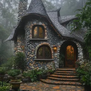 Charming Stone Cottage in the Mist
