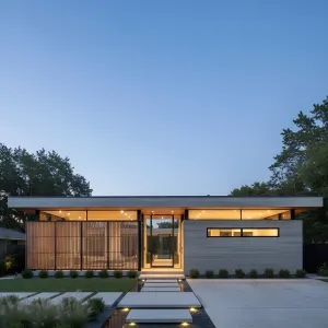 Lantern Canopy Courtyard Home