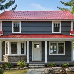 Red Roof Revelry: Lakeside Cottage Charmer