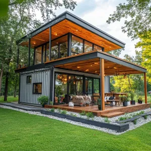 Contemporary Shipping Container Oasis