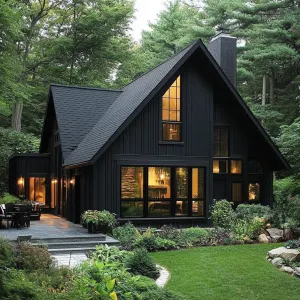 Midnight Whimsy Cabin Among Pine Giants