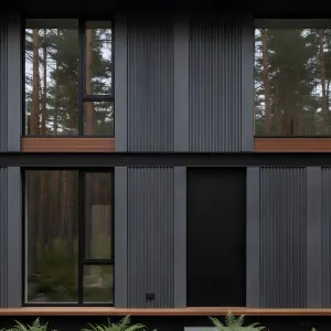 Forest-Edge Charcoal Panel Dwelling