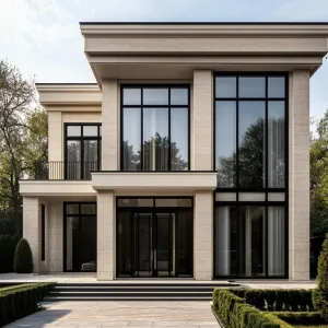 A Modern Retreat: Geometric Grandeur Unveiled