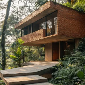 Brick Modern Marvel Nestled in Nature