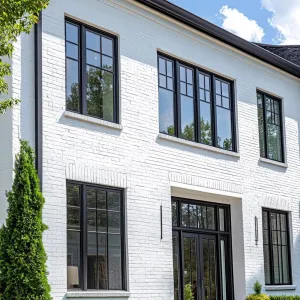 Chic Modern White House: Subtle Elegance With a Dash of Green