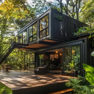 Container Home With Deck