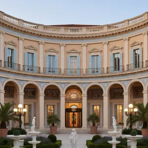 Curved Piazza Noble Residence