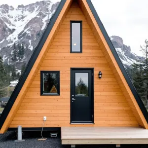 Pointy Cabin Perched in Peaks