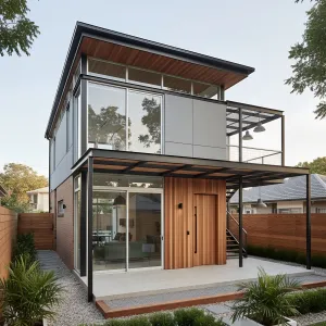 Steel Canopy Courtyard Dwelling