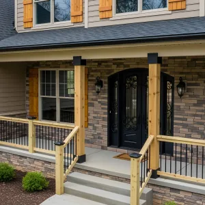 Porch Delight with Wooden Wonders