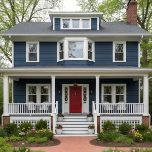 Sapphire Bungalow With Scarlet Door