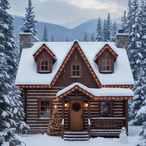 Pinecrest Lantern-Trim Log Cottage