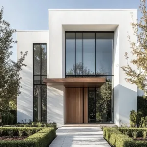 Architectural Poetry in White Stone